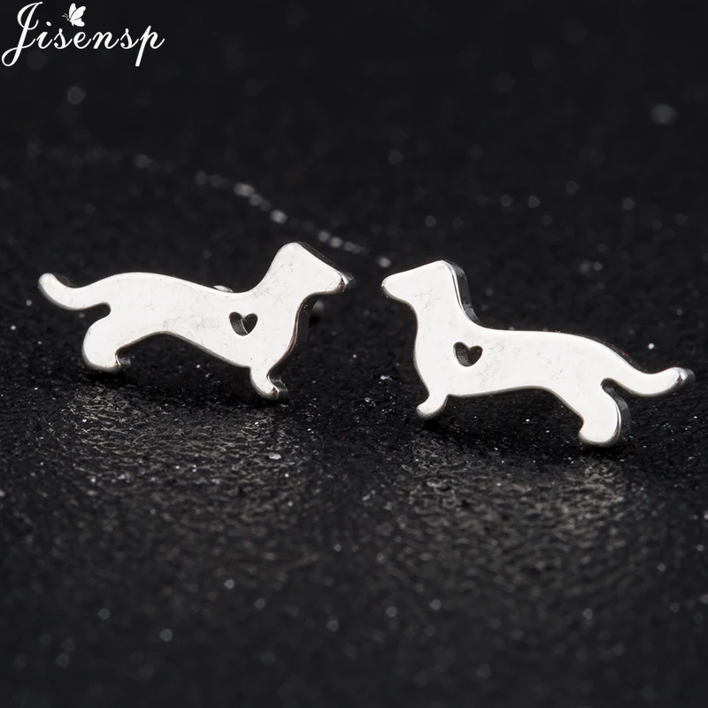 Серьги Jisensp модные ювелирные изделия милые серьги с животными в Корейском стиле