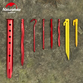 

Naturehike Outdoor Camping Tent Nail Pegs Aluminum Alloy ABS Hiking Screw Tent Stake For Sand Snow Grassland Outdoor Tools