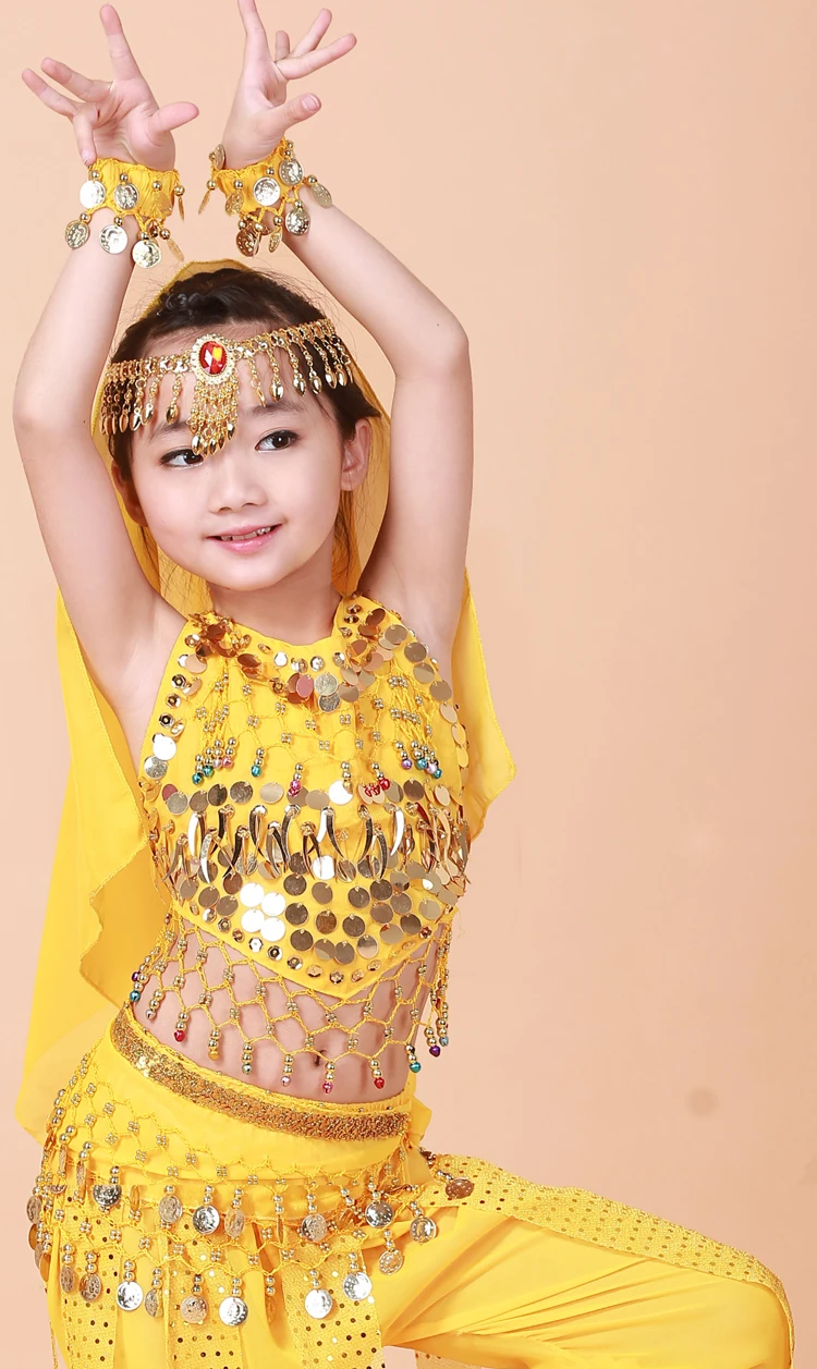 Handmade Children Belly Dance Costumes Girls Bollywood Indian ...