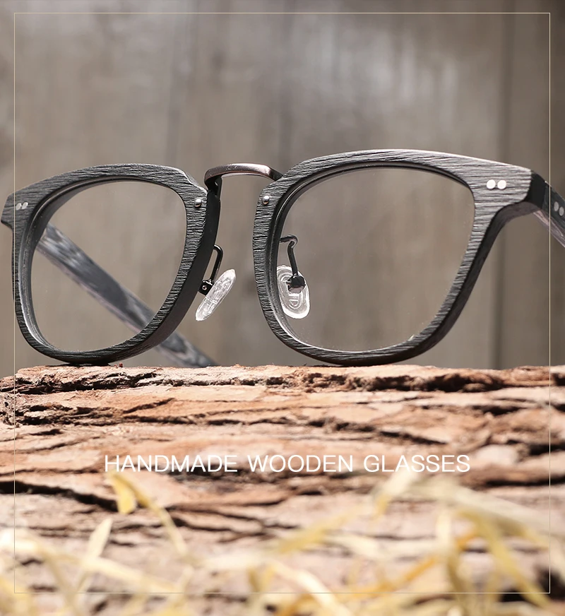 HDCRAFTER предписанные оправы очков древесины оптическая оправа для очков с прозрачными стеклами Для мужчин Для женщин деревянные оправы для очков