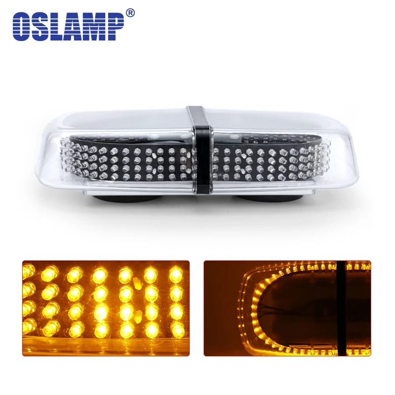 

Oslamp 240 LEDs 12V Mini Magnetic Pods Top Lamp Police Lights Car Led Emergency Strobe Flash Warning Light Amber Car Styling