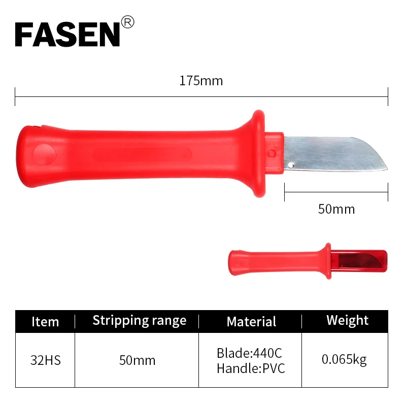 31HS немецкий изолированный нож для снятия изоляции острый ручной кухонный нож инструмент для зачистки - Цвет: 32HS