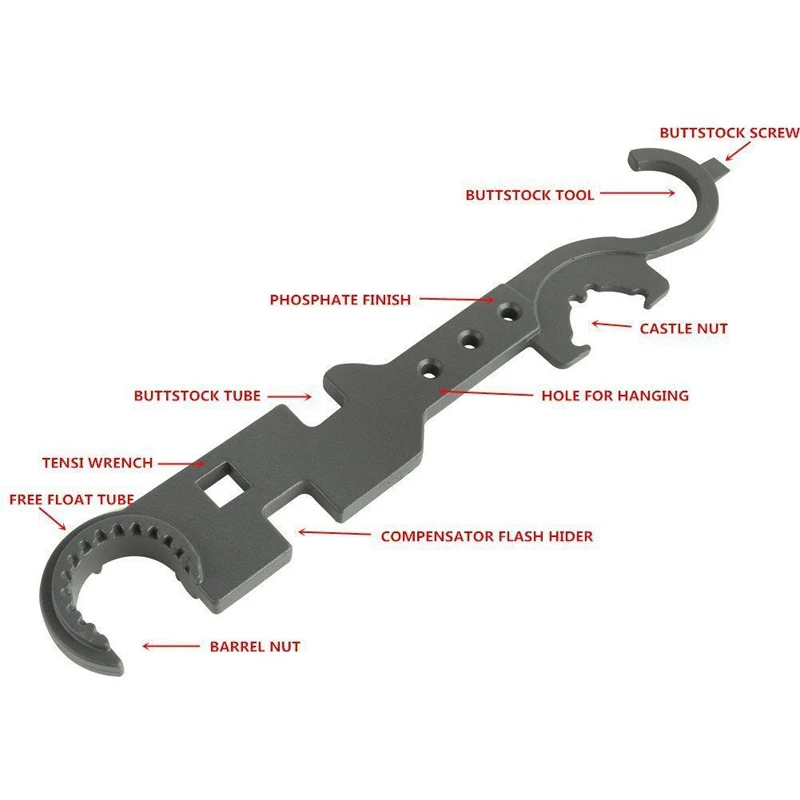 AR15 M4 gun accessories multi purpose combo wrench Removal armorer tool kit Heavy Steel Upper and Lower Vise Block for rifle scope for hunting HT8-003 (3)