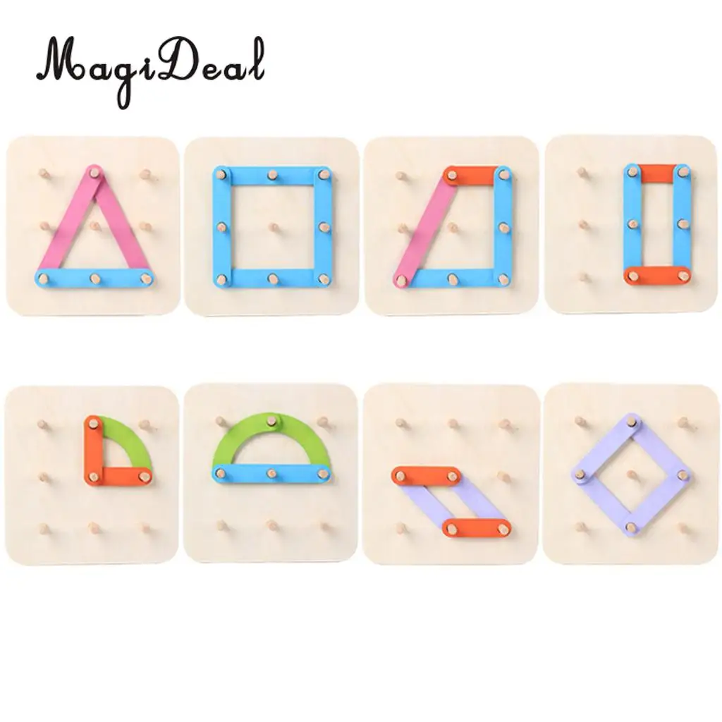 MagiDeal Column Letter Number Wooden Building Blocks Montessori Early Education Toys for Children Baby Toddler Preschool Kids