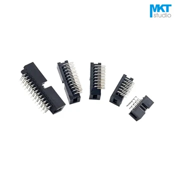 

10Pcs Right Angle Pins 2.0mm Pitch DC3 Male IDC Connector Socket ISP JTAG Header Shrouded Sample 6P 8P 10P 12P 14P 16P 18P 20P