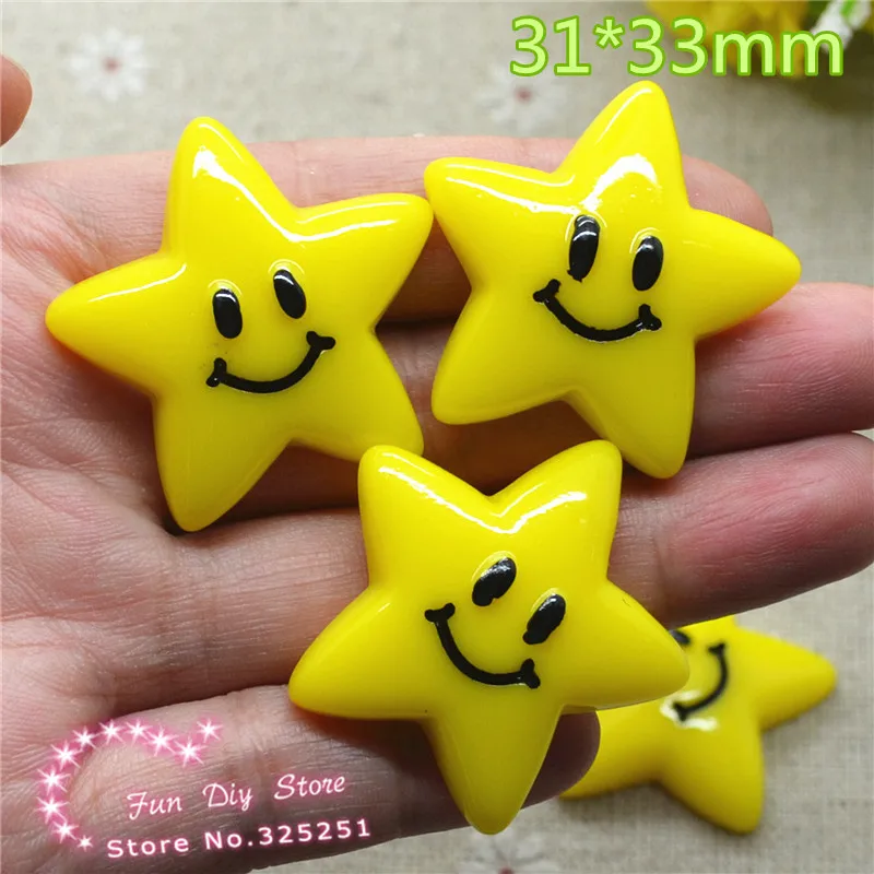 

resin fashion flatback cute smiling face crafts for decoration 31*33mm 50pcs/lot