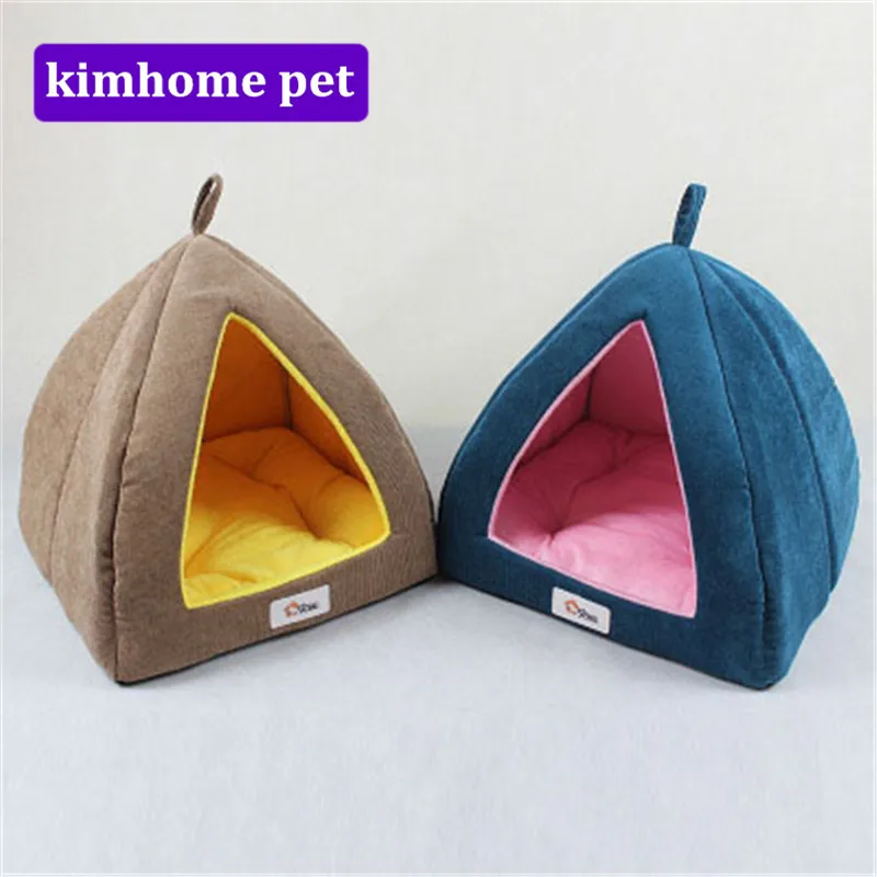 

High Quality Mongolian Yurt Simple Cats Bed Cat House Warming Soft Washable Small Dogs Sofa Nest Pet Lovely Kennel CPJ52