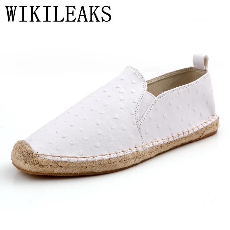 

white shoes men loafers leather large sizes men casual shoes moccasins hip hop shoes man espadrilles luxury brand slip on flats