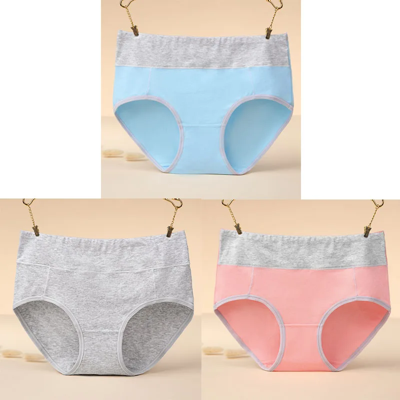 color1 Texiwas 3pcs \ ЛОТ, хлопковые трусы лоскутное кружевное женское белье Для женщин нижнее белье, удобные трусы с низкой посадкой тела утягивающее белье для женщин - Цвет: color1
