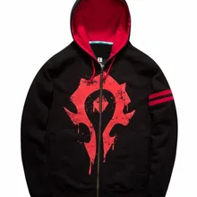 ZOGAA, Осень-зима, мужские толстовки, для парней, повседневные, с длинным рукавом, толстовки для мальчиков, Warcraft, племенная Лига, аниме, толстовки,, горячая Распродажа