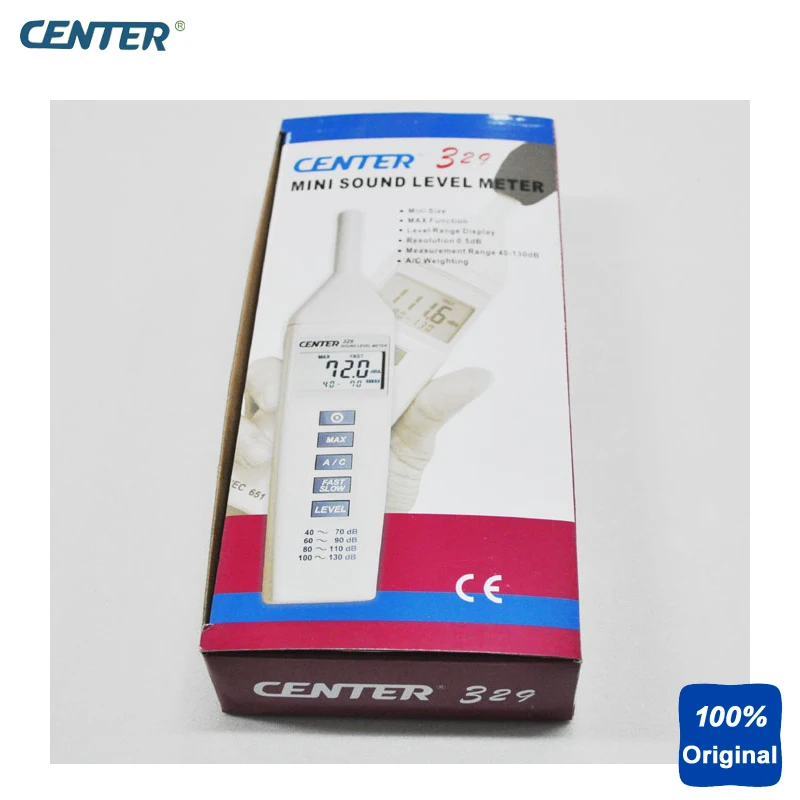 CENTER329 Шум& измеритель уровня звука(40-130dB