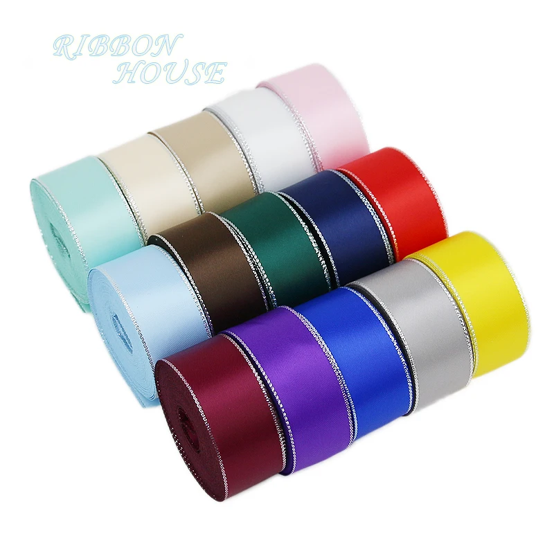 silver satin ribbon wholesale