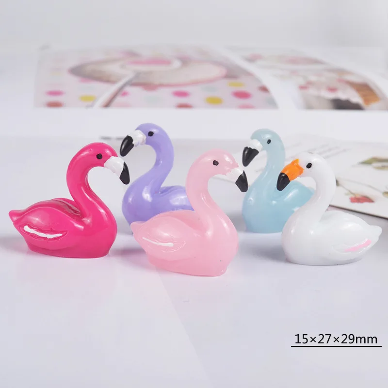 

Resin Stereo Flamingo Accessories Slime Filler Diy Accessories Interactive Toy for Children Unisex Playdough Tool Slime Supplies