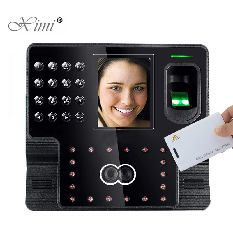 

ZK iface102 Face+Fingerprint+125KHZ RFID Card Time Attendance System Employee Attendance Biometric Time Recorder Time Clock
