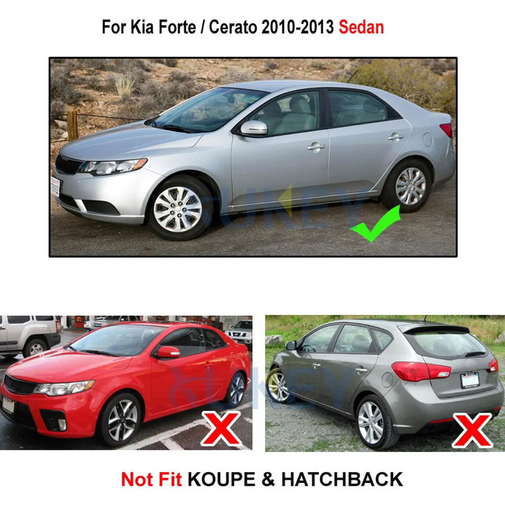 Брызговики для Kia Forte Cerato K3 2010 2011 2012 2013 седан брызговики крыло брызговиков