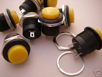 

YELLOW Momentary Push-Button ON OFF Switch Y507 100pcs