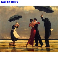 Cuadro DIY de gatyztory, cuadro pintado a mano de bailarina Vintage por números, cuadro pintado al óleo, acrílico sobre lienzo para decoración del hogar, artes de 40x50cm