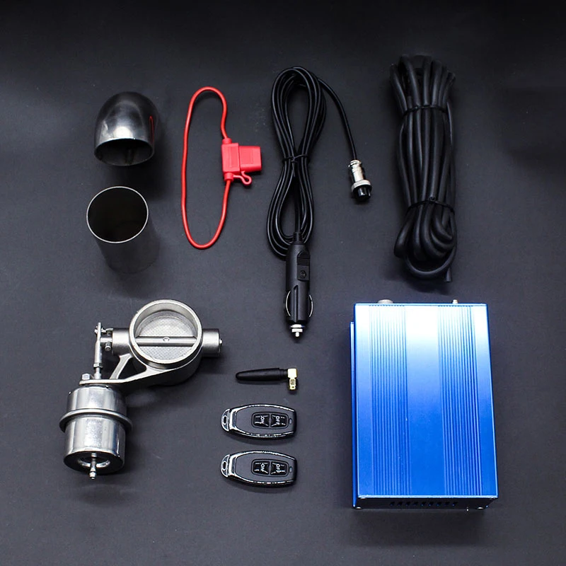 

Vacuum Valve Exhaust Cutout Valve Kit 2.0 2.5 inch Pneumatic Remote Control Sounds Normal Open Variable Valve