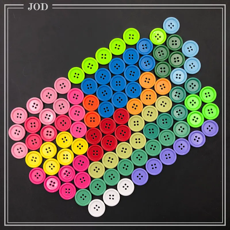

100Pieces 11/15/20/25mm Random Mixed Plastic Button for Kids Sewing Buttons Clothes Accessories Crafts Child Cartoon Button