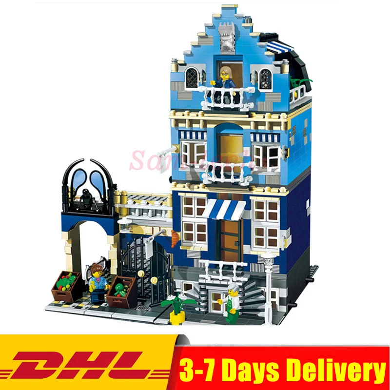 

Compatible Legoingly 10190 Factory City Street European Market Model Building Block Set Assembling Brick Kits Educational Toys