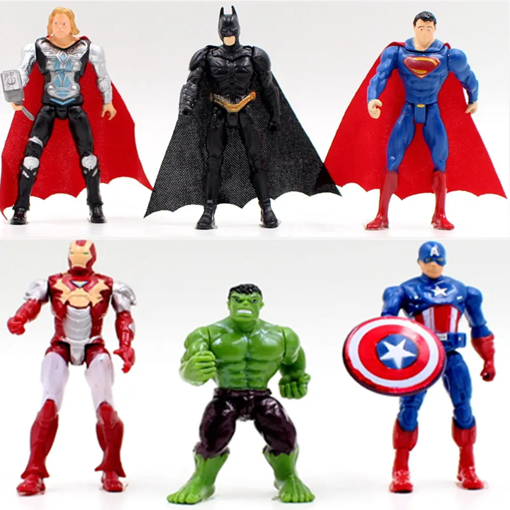 1 unids superhéroe Avengers Iron Man Hulk Capitán América Superman