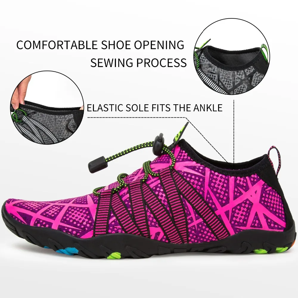 للجنسين السباحة أحذية ماء الرجال بيرفوت صنادل شاطئ المنبع أكوا أحذية في الهواء الطلق سريعة الجافة نهر البحر الغوص السباحة رياضية