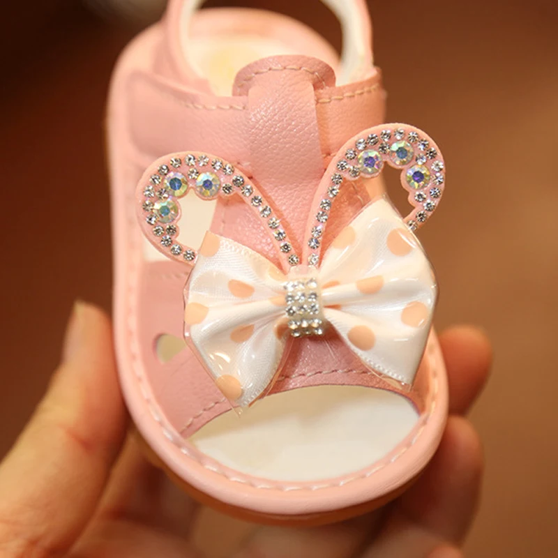 Toddler Girl Sandals 2019 Summer Children Shoes Shining Princess Sandals Rhinestones Bowtie Kids Shoes Sandal For Girl Baby Shoe