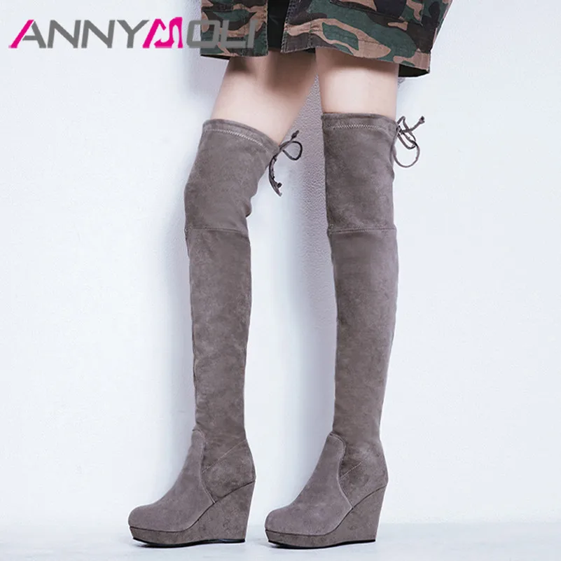 kid thigh high boots