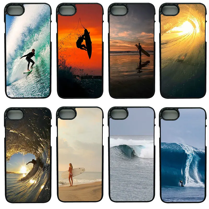 Hot Surfing Champ Surf Sport Cell Phone Cases Hard PC Cover for iphone 8 7 6 6S Plus X 5S 5C 5