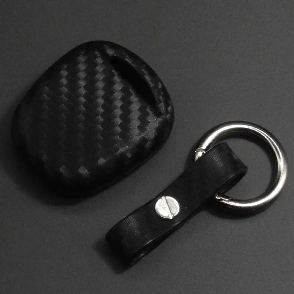 Carbon Silicone 2/3 Button Remote Car Key Fob Case