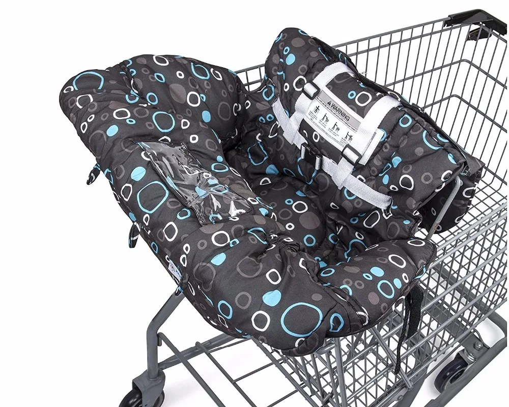 

Premium Shopping Cart Cover & High Chair Cover, Easy Install, Harness System, Soft Comfort Cushioning, Universal Size, Protects