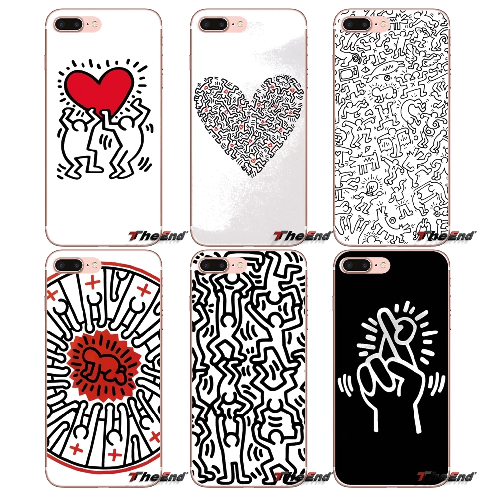 Keith Haring icons of the human Phone Case For Apple iPhone X 4 4S 5 5S SE 5C 6 6S 7 8 Plus 6Plus 7plus 8plus Fundas Coque