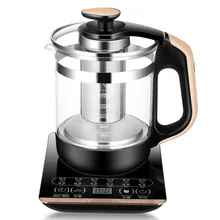 Электрический чайник нагрев кипения чай-стеклянная изоляция прозрачный черный автоматический выключатель питания