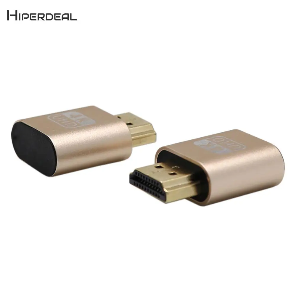 HDMI DDC EDID Teat Plug Безголовый фантомный эмулятор отображения компьютерный монитор подходит для безголовых 1920x1080 QIY24 DT