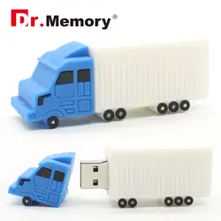 Милый мультяшный грузовик фургон игрушка мини USB флэш-накопитель 128 M 4G 8G 16G 32G 64G карта памяти Высокоскоростная U флешка, переносной