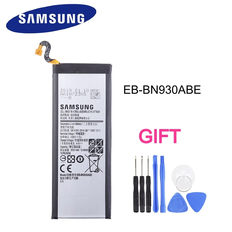 EB BN930ABE оригинальный сменный аккумулятор для мобильного телефона samsung Galaxy Note 7 EBBN930ABE аккумуляторные батареи
