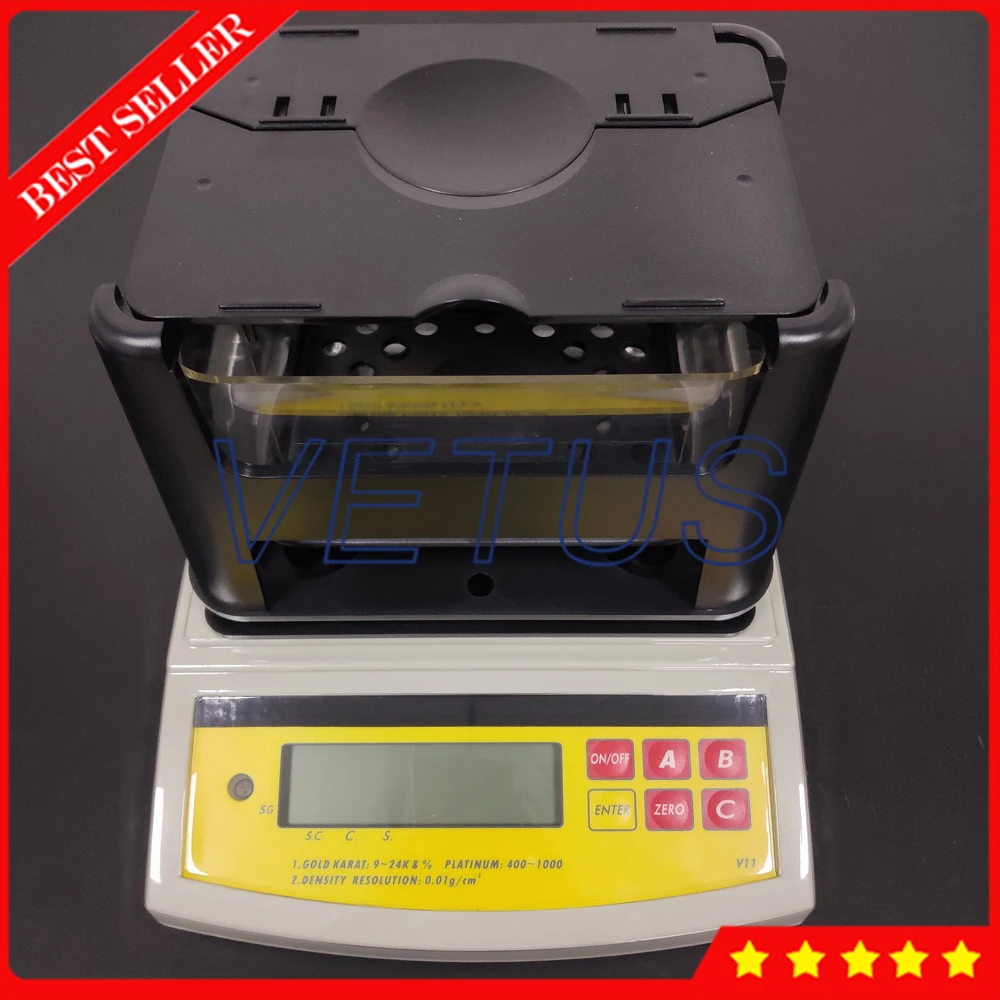 DH-2000K Высокоточный цифровой электронный тестер золота чистоты машина для тестирования золота дензиметр с 2000 г максимальный вес