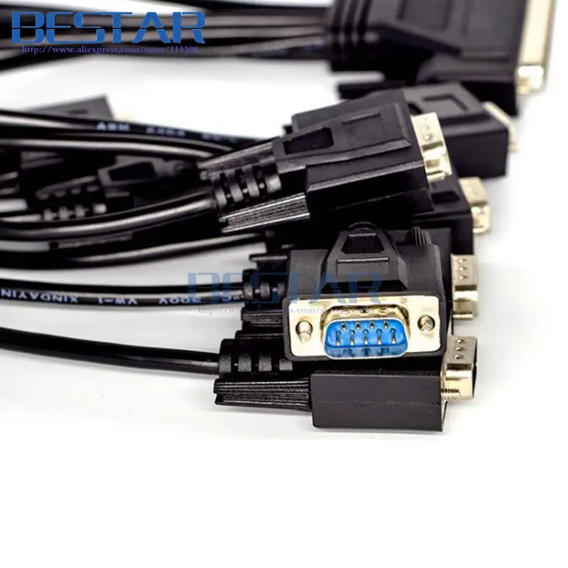 DB62 DB 62 Pin 62pin Male к 8 * DB9 HD 9PIN X male переходник последовательный порт Шнур кабель для scsi