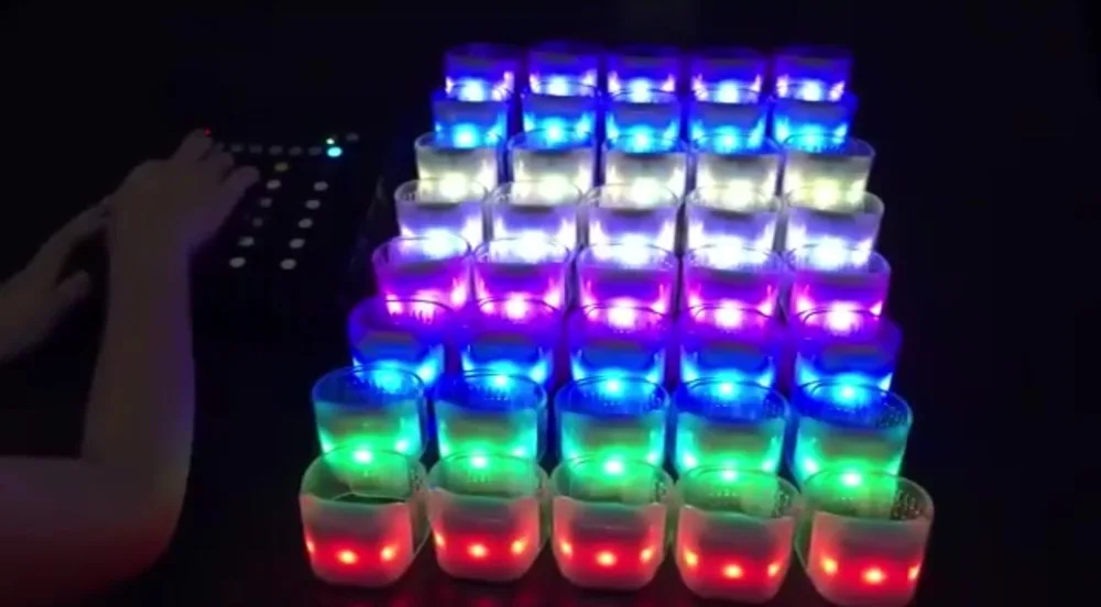 

Factory direct led remote control luminous bracelet
