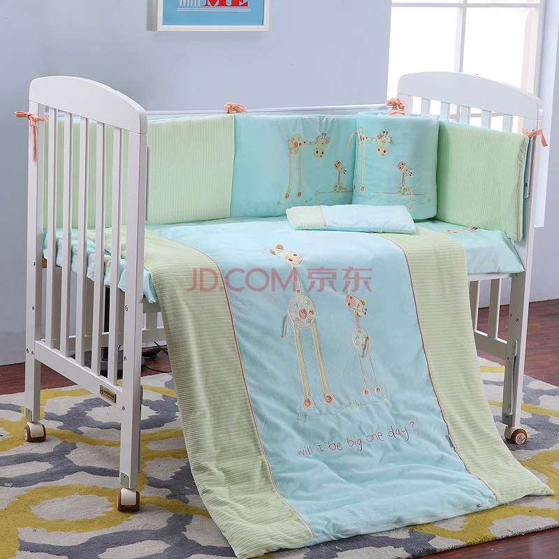 Crib Bedding Set Baby Bedding Set Cot Bedding Set Embroidery