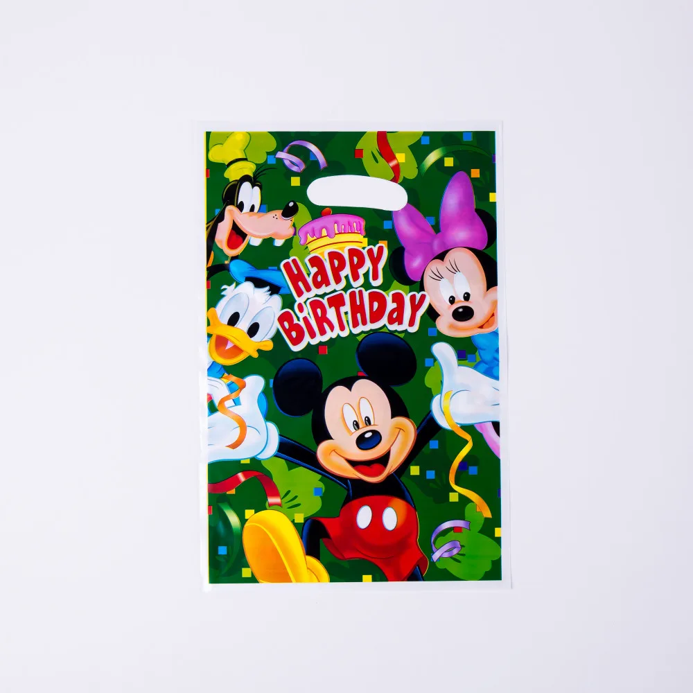 

6pcs/lot Cartoon Mickey Minnie gift bag baby shower easter decorations Birthday Party Event Supplies Favor Items For Children