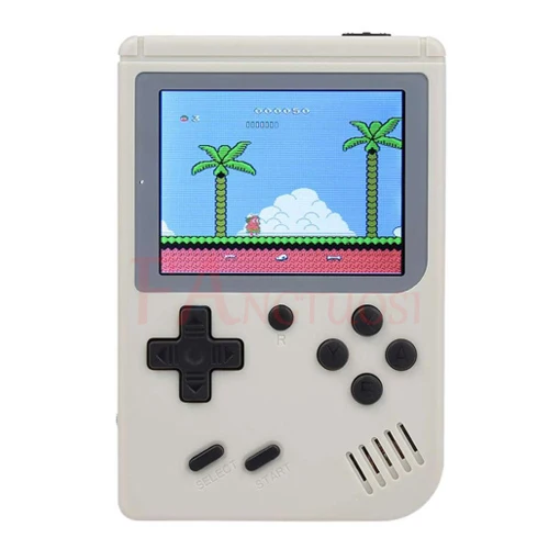 Мини портативная игровая консоль 8 бит встроенные 168 игры 3,0 дюймов цветной ЖК-экран игровой плеер лучший подарок для ребенка Ностальгический плеер - Цвет: White