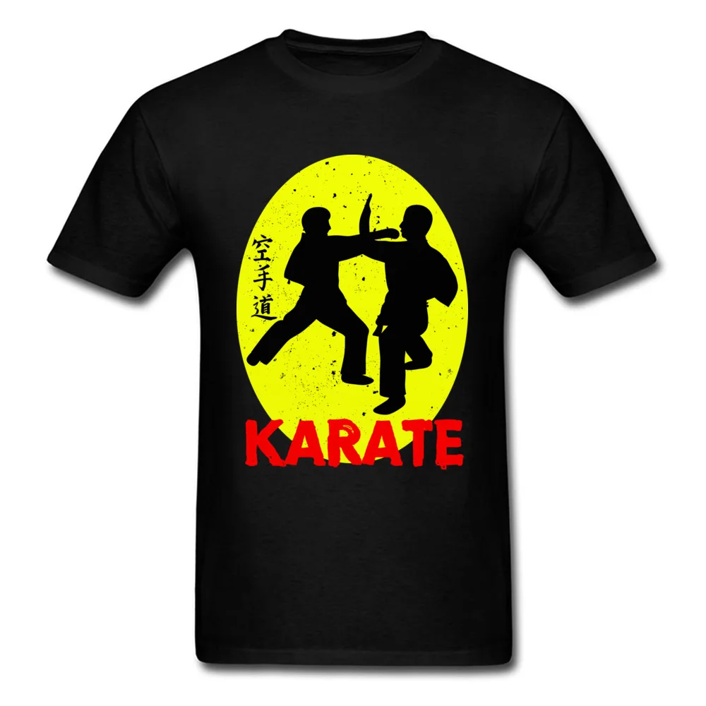 Karate O Neck T Shirt Fall T Shirt Short Sleeve Hot Sale Pure Cotton Leisure T Shirt Normal Youth Free Shipping Karate black