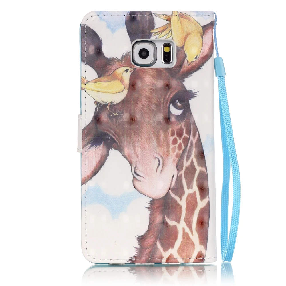 Чехол с 3D рисунком для Samsung Galaxy S6 S 6 Edge Plus SM G928 G928F G928C чехол телефона кожаный