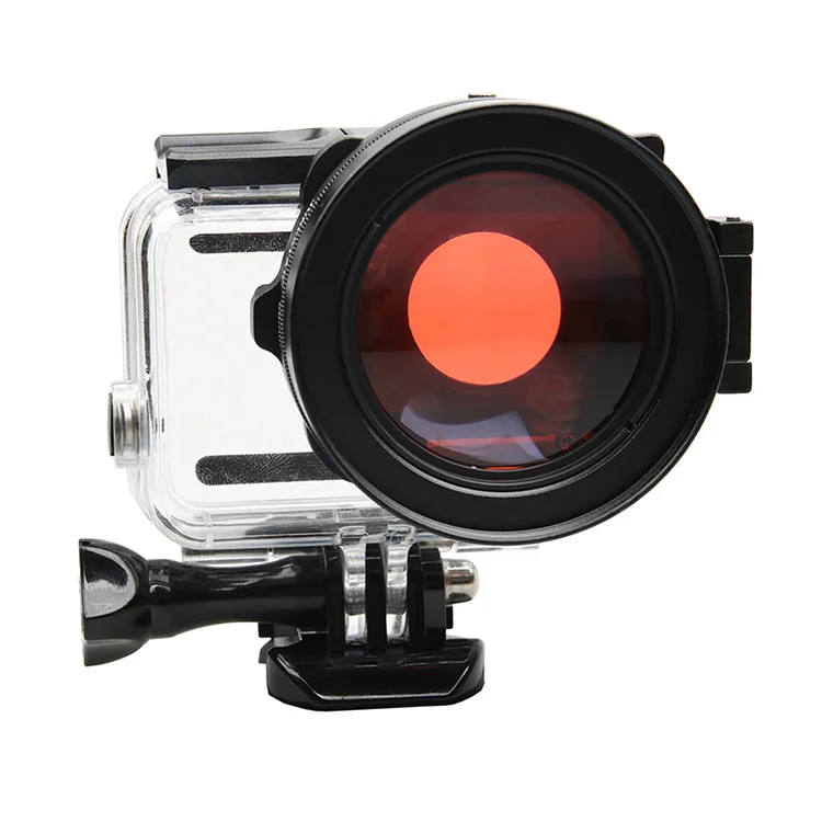 Filtro para Gopro Preto Filtros de Mergulho Vermelho para go Pro Acessórios de Capa à Prova Dágua Originais - Image 2