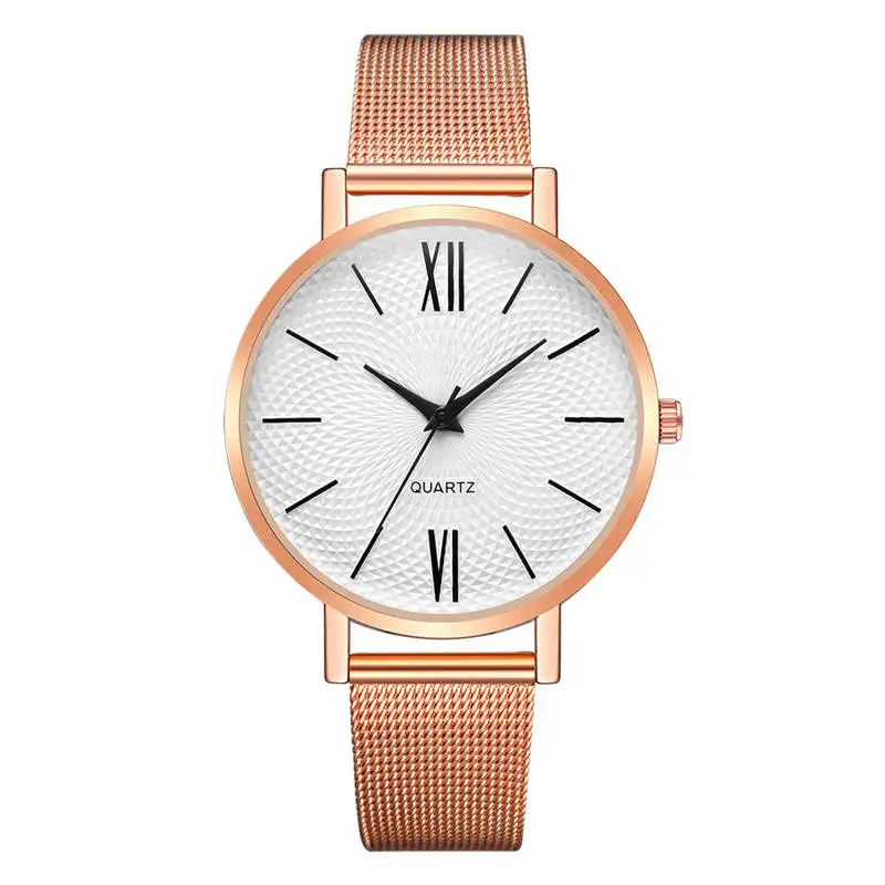 

CTPOR Women Watch Slim Simple Female Watches Rose Gold Watchband WristWatch Lady Quartz Clock Luxury Brand Rome Reloj Montre Gir