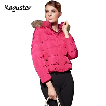 

Women's Winter Parkas Short Jacket Slim Cotton Padded Faux Fur Hooded Coat Outwear Coats
