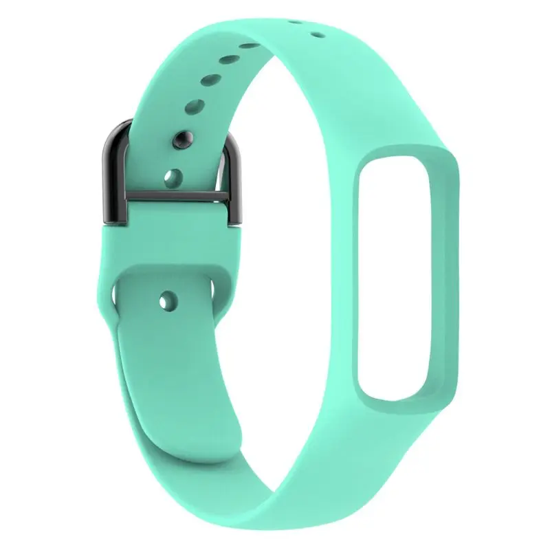 Против царапин мягкий силиконовый ремешок для наручных часов Замена для samsung Galaxy Fit-e R375 браслет умные часы аксессуары - Цвет ремешка: Teal Color