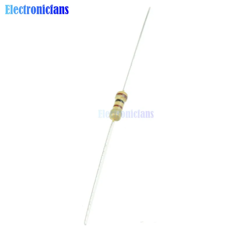 100 шт. карбоновая пленка Ом 0 25 Вт 1/4 5%|carbon film resistors|film resistors100 ohm |