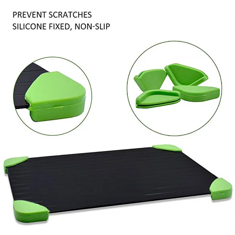 Large Quick Thaw Meat Plate Aluminum Cutting Board Quick and Safe Thawing Plate Frozen Food Meat Kitchen Cutters and Accessories Large Quick Thaw Meat Plate Aluminum Cutting Board Quick and Safe Thawing Plate Frozen Food Meat Kitchen Cutters and Accessories